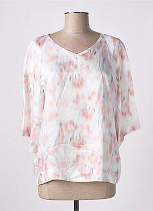 T-shirt imprimé fantaisie manches courtes blanc ARMANI EXCHANGE femme