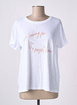 T-shirt sérigraphie manches courtes blanc ARMANI EXCHANGE femme