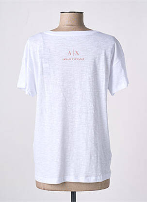 T-shirt sérigraphie manches courtes blanc ARMANI EXCHANGE femme