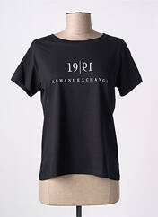 T-shirt noir ARMANI EXCHANGE pour femme seconde vue