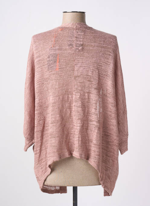 Gilet manches longues manches 3/4 rose SUPERDRY femme