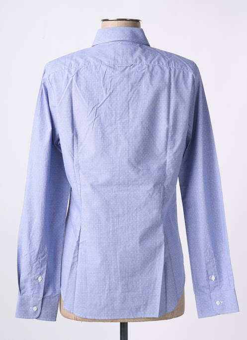 Chemisier coupe cintrée manches longues bleu EDEN PARK femme