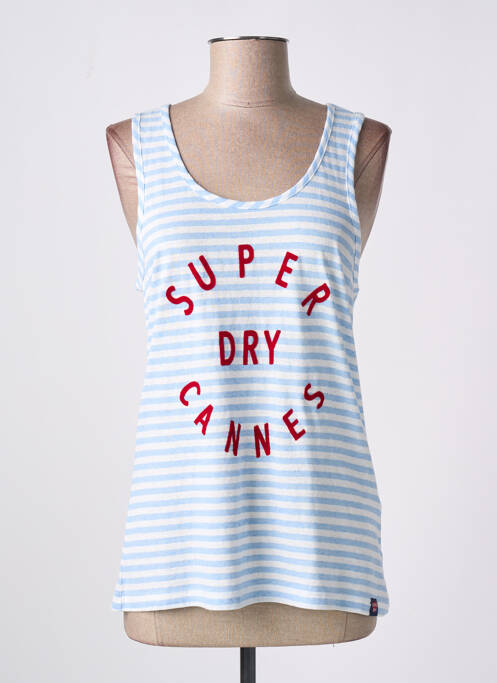Débardeur bleu SUPERDRY pour femme