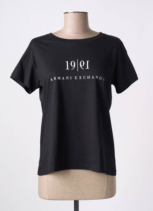 T-shirt noir ARMANI EXCHANGE pour femme