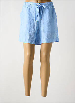 Short fermeture zippée sous rabat boutonné taille haute bleu TOMMY HILFIGER femme