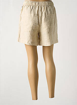 Short fermeture zippée sous rabat boutonné taille haute beige TOMMY HILFIGER femme
