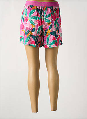 Short coupe fluide taille haute rose LE TEMPS DES CERISES femme