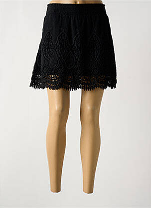 Jupe courte taille haute noir SUPERDRY femme