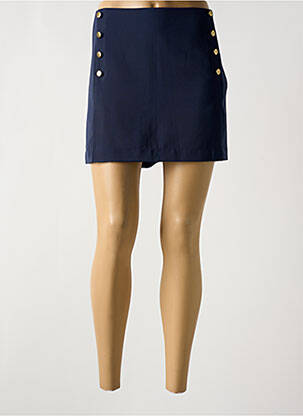 Jupe courte coupe droite bleu VERO MODA femme