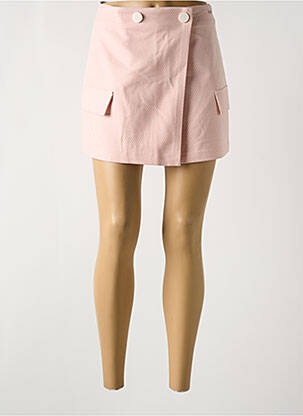 Jupe courte taille à pinces rose ARMANI EXCHANGE femme