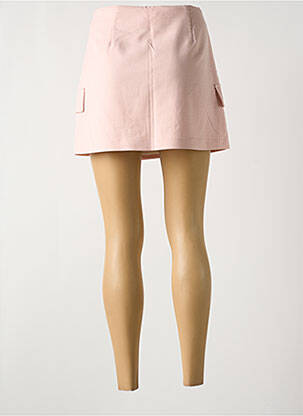 Jupe courte taille à pinces rose ARMANI EXCHANGE femme