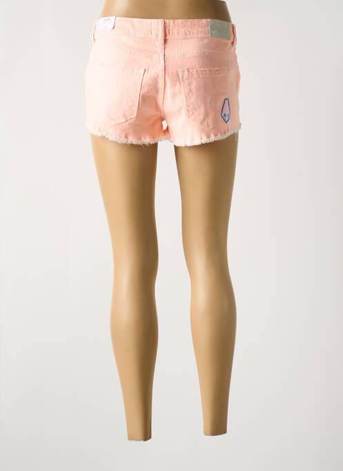 Short tissage denim taille normale orange SUPERDRY femme