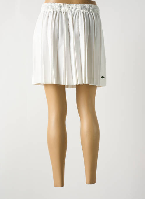 Jupe courte blanc LACOSTE pour femme