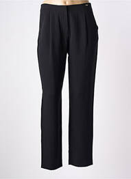 Pantalon droit taille à pinces taille haute noir ARMANI EXCHANGE femme