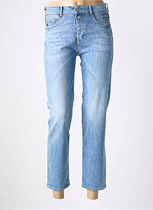 Jeans coupe droite taille haute taille haute bleu LE TEMPS DES CERISES femme