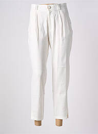 Pantalon 7/8 taille haute taille haute blanc SALSA femme