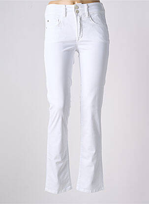 Pantalon slim tissage popeline taille normale blanc SALSA femme
