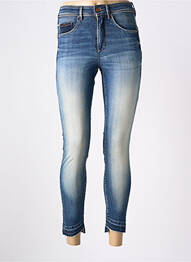 Jeans coupe slim stretch taille haute bleu SALSA femme