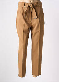 Pantalon droit stretch taille haute beige SALSA femme