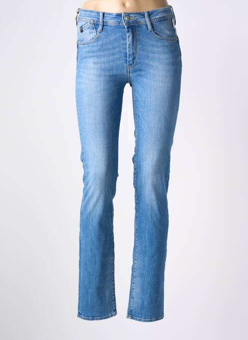 Jeans coupe droite bleu LE TEMPS DES CERISES pour femme