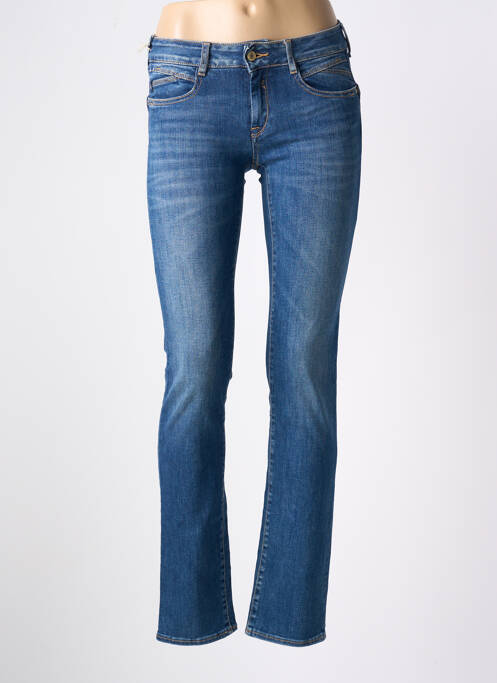 Jeans coupe droite bleu LE TEMPS DES CERISES pour femme