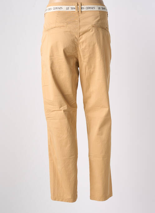 Pantalon chino beige LE TEMPS DES CERISES pour femme