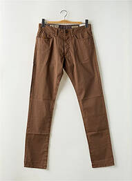Pantalon droit stretch taille normale marron MCS homme