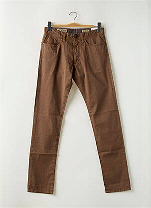 Pantalon droit stretch taille normale marron MCS homme