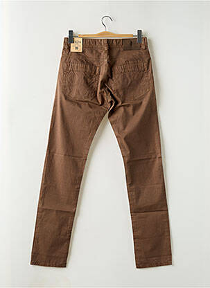 Pantalon droit stretch taille normale marron MCS homme