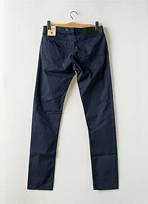 Pantalon droit tissage popeline taille normale bleu MCS homme