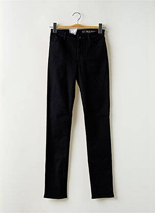 Jeans coupe slim stretch taille haute noir ARMANI femme