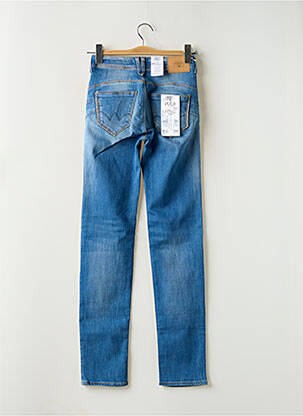 Jeans coupe slim stretch taille haute bleu LE TEMPS DES CERISES femme