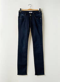 Jeans coupe slim taille basse taille basse bleu LE TEMPS DES CERISES femme