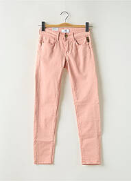 Jeans coupe slim stretch taille normale rose LE TEMPS DES CERISES femme