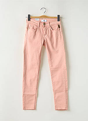 Jeans coupe slim stretch taille normale rose LE TEMPS DES CERISES femme