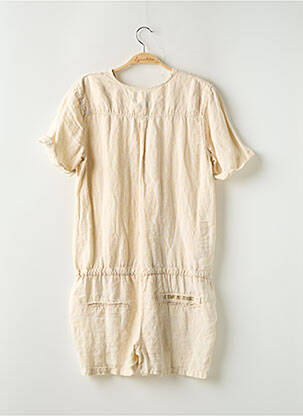 Combishort poches manches courtes beige LE TEMPS DES COULEURS femme