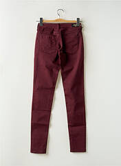 Jeans coupe slim rouge LE TEMPS DES CERISES pour femme seconde vue