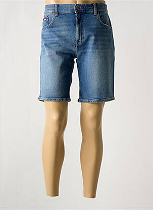 Bermuda coupe droite taille normale bleu TOMMY HILFIGER homme