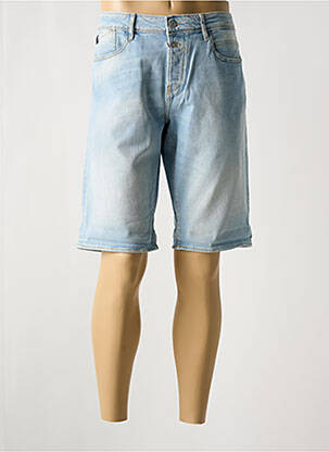 Bermuda coupe droite taille normale bleu LE TEMPS DES CERISES homme