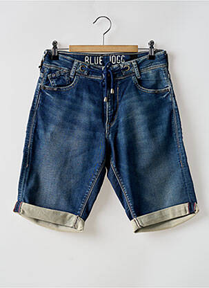 Bermuda tissage denim taille normale bleu LE TEMPS DES CERISES homme