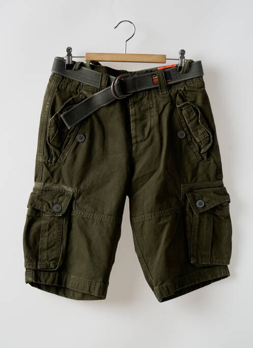 Bermuda poches taille normale vert SUPERDRY homme