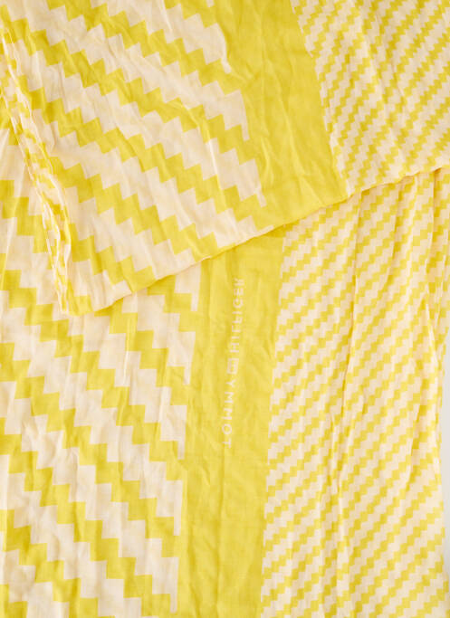 Foulard jaune TOMMY HILFIGER pour femme