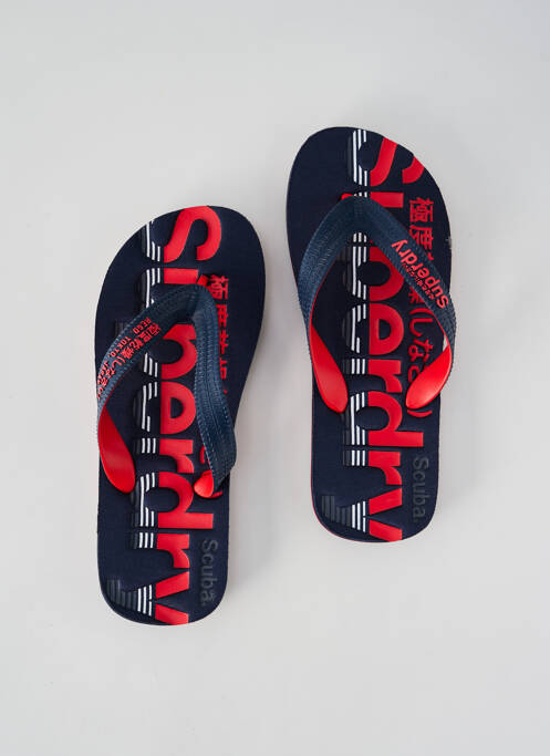 Tongs bleu SUPERDRY pour homme