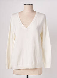 Pull coupe cintrée manches longues beige ARTLOVE femme