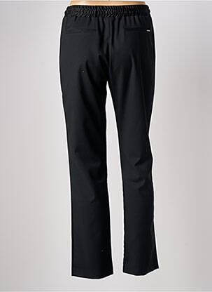 Pantalon droit tissage popeline taille normale noir LA PETITE FRANCAISE femme
