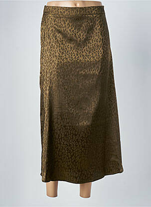 Jupe longue doublure vert LILI SIDONIO femme