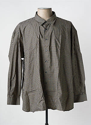 Chemise manches longues manches longues noir JUPITER homme