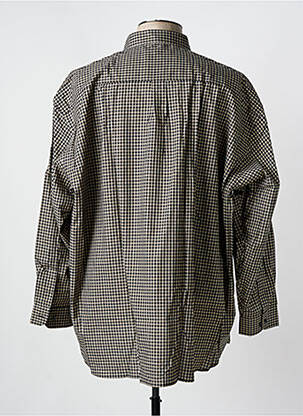Chemise manches longues manches longues noir JUPITER homme