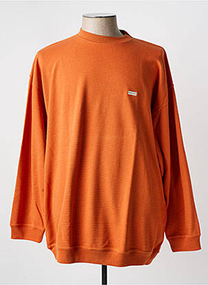 Sweat-shirt manches longues manches longues orange GIRAMONDO homme