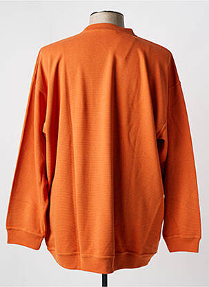 Sweat-shirt manches longues manches longues orange GIRAMONDO homme